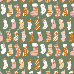 Stockings in Pine Green