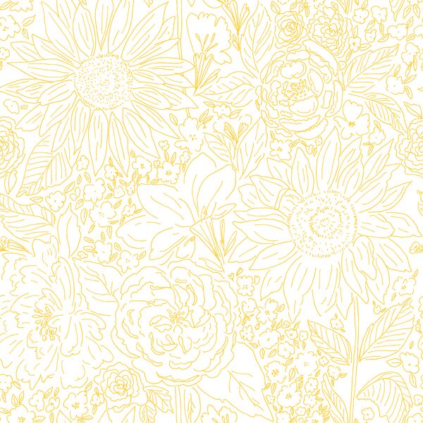Paperie in Golden Sun on White