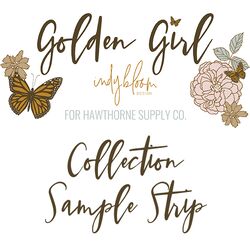 Golden Girl Sample Strip