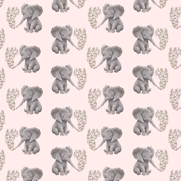 Little Baby Elephant in Soft Blush