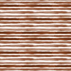 Watercolor Stripes in Deep Brown