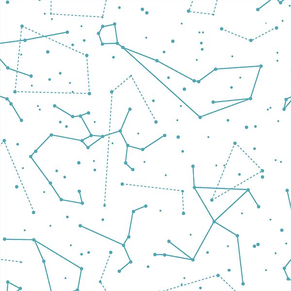 Star Charts in Lagoon on White
