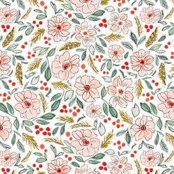 Christmas Blossoms in White