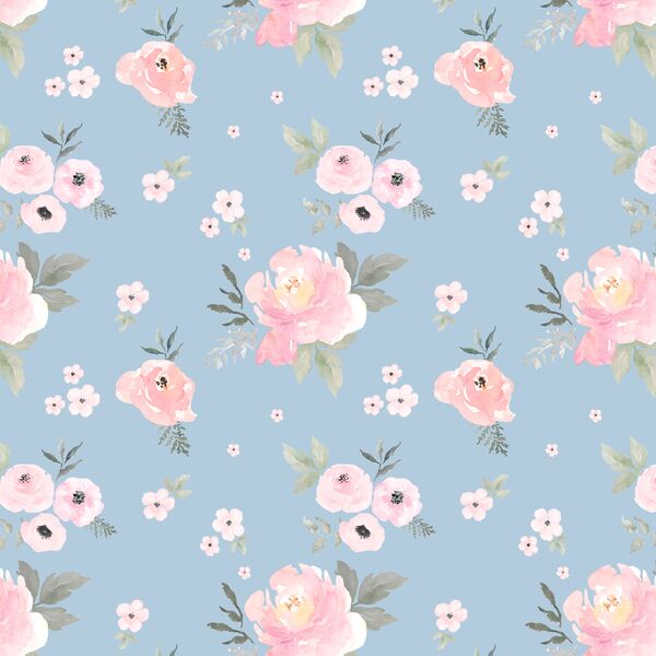Small Sweet Blush Roses in Sky