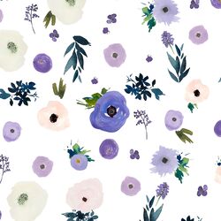 Drifting Blooms in White
