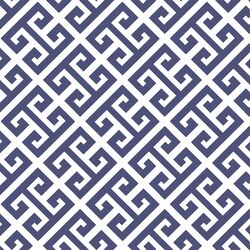 Greek Key in Indigo