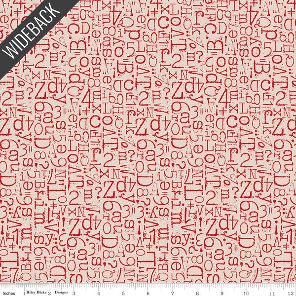 TYPEography Wideback in Schoolhouse