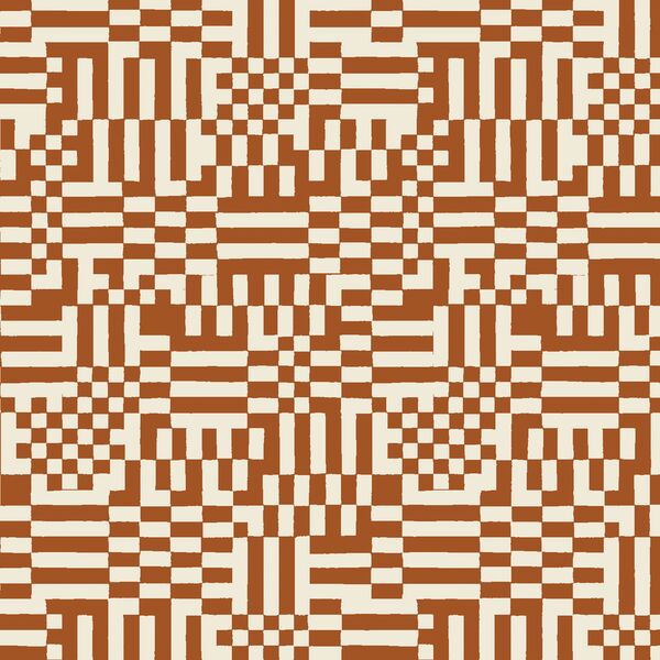 Checkery Checker in Rust Red
