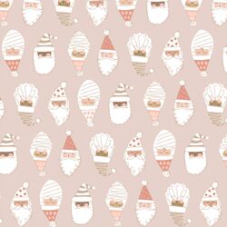 Happy Santas in Cookie Dough