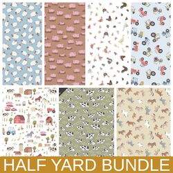 Hogs and Kisses Flannel Half Yard Bundle