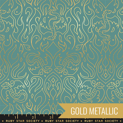 Scribe in Watercress Metallic