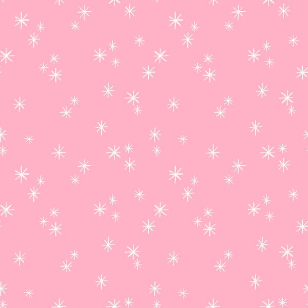 Snow Stars in Candy Pink
