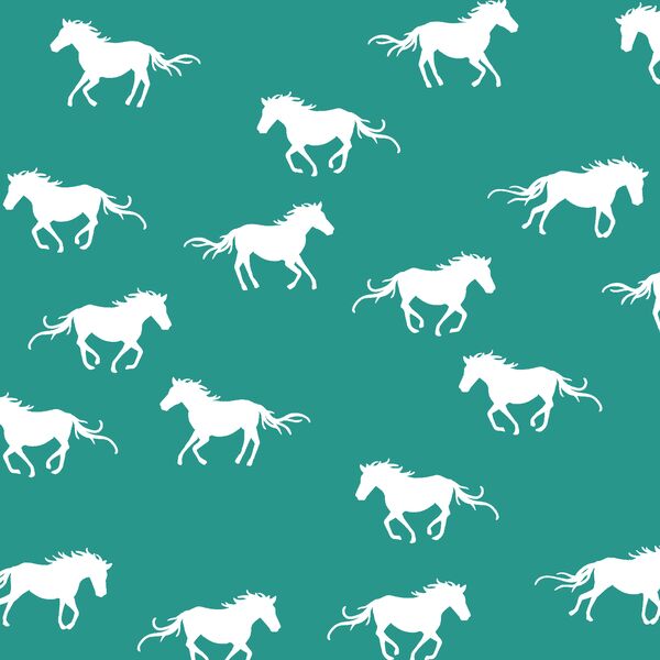 Horse Silhouette in Jade