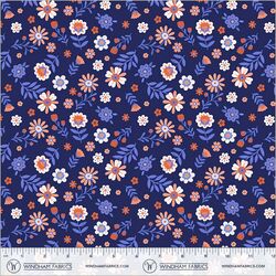 Folky Floral in Indigo