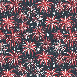 Fireworks in Sea Blue