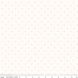 Bee Cross Stitch in Coral on Cloud