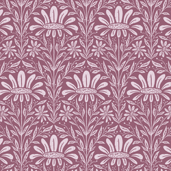 Woodland Daisy Fan in Grape