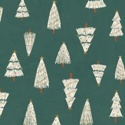 Christmas Trees in Brushed Pine Green