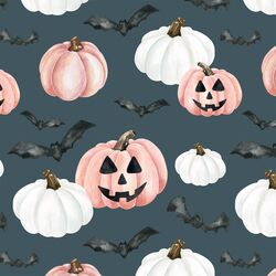 Jack-O-Lanterns in Pink and Midnight Blue