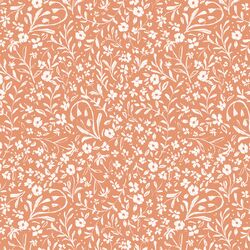 Woodland Calico in Warm Coral Pink