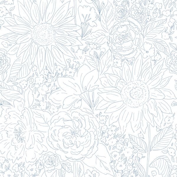 Paperie in Periwinkle on White