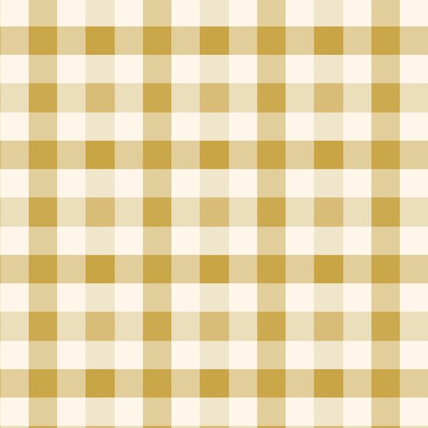 Gingham in Warm Gold