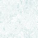 Paperie in Ocean Teal on White