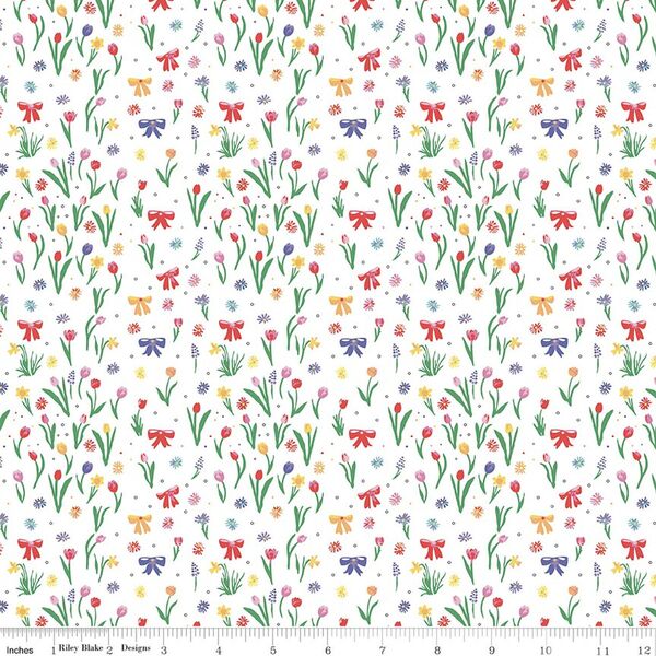 Flowers and Bows in Multi