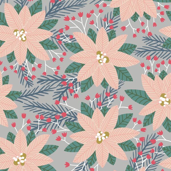 Poinsettias in Pebble