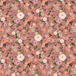 Small Deco Floral in Muted Coral