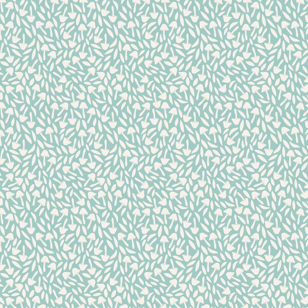 Mushrooms in Aqua Sky