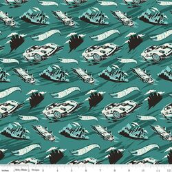 Racing Cars in Teal