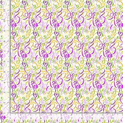 Ribbon Swirls in White