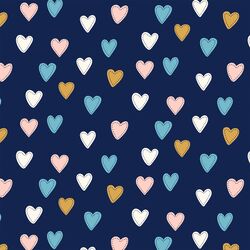 Hearts in Twilight Blue