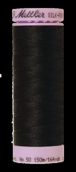 Black (9105-4000) - Silk Finish Cotton 50wt - 164 Yards