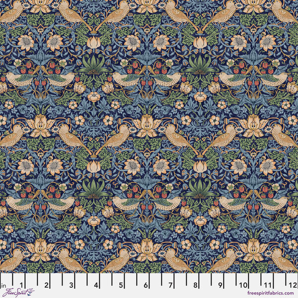 Mini Strawberry Thief in Navy