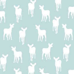 Fawn Silhouette in Glacier Blue