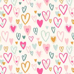 Bursting Hearts in Hot Pink
