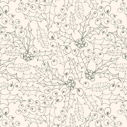 Holly Sketch in Moss Green on Cloud