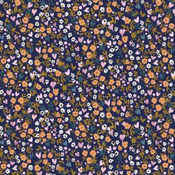 Little Heart Garden in Navy