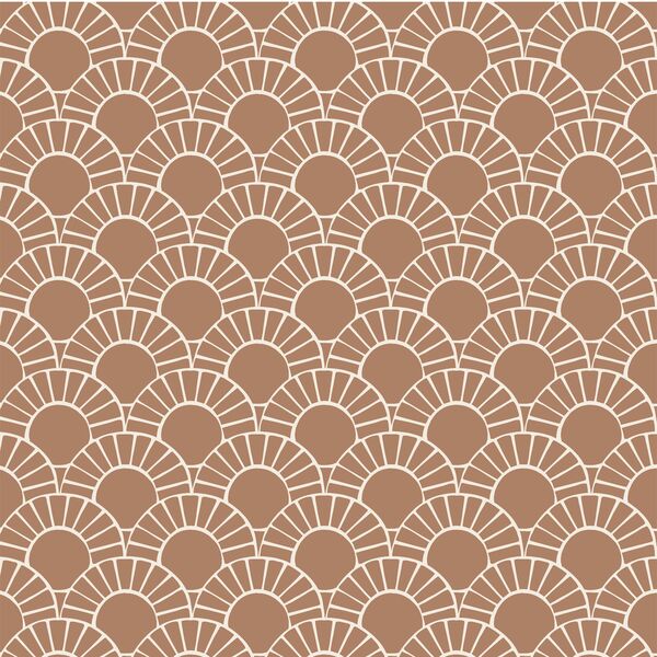 Mosaic Sun Tile in Maple Brown