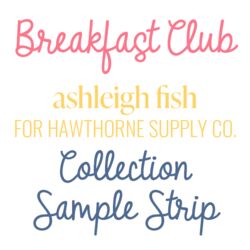 Breakfast Club Sample Strip