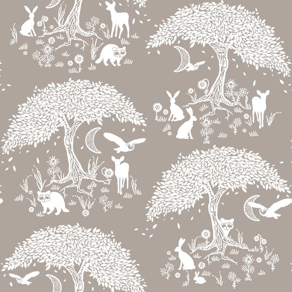 A Moonlit Forest in Taupe