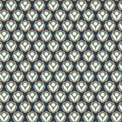 Vintage Geo in Evening Blue