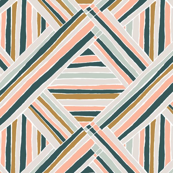 Diamond Stripe in Oasis