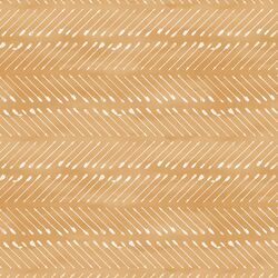 Chevron Arrows in White on Golden Mustard Wash
