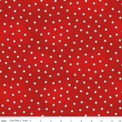 Baby Button Dot in Red