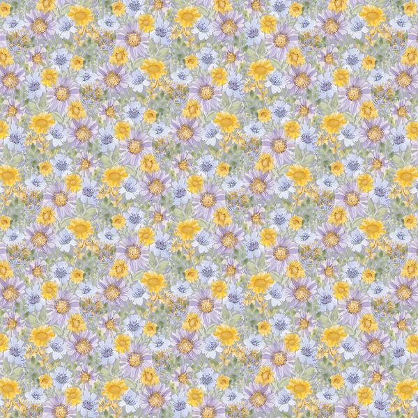 Little Daisy Garden in Fog