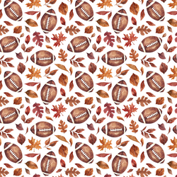 Little Football Foliage in White