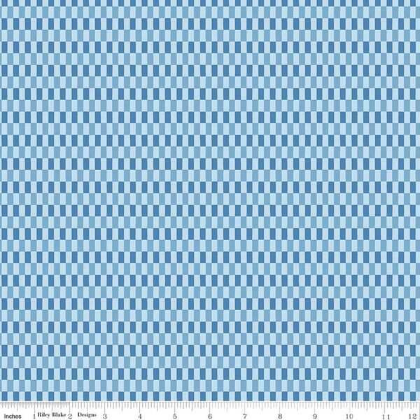 Checks in Blue